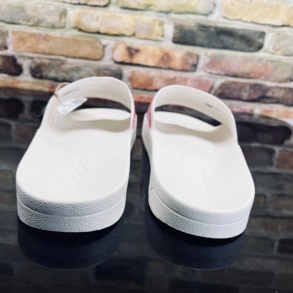 Unisex Size Mens 10 adidas Adilette Shower Slide Sandals Beige Cream Red Blue